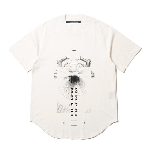 JULIUS 907CPM1 Off White / Europa Graphic T-Shirt